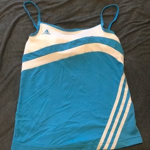 Light Blue Adidas Clima365 Athletic Tank Size M